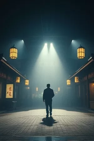 长夜将明海报，深夜办公室窗外的城市霓虹