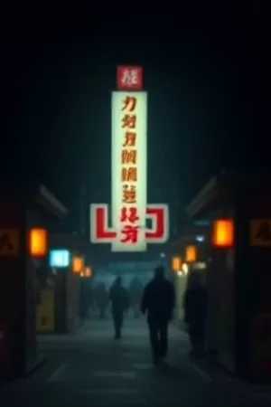 雾港旧信剧集封面，雨夜码头与一盏孤灯