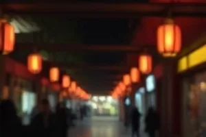 风起书店封面，打烊后的书店与门缝透进的街灯